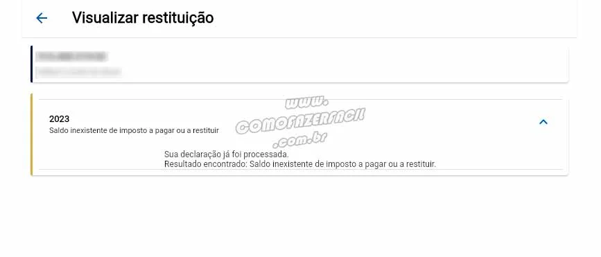 Resultado da busca por restituição do imposto de renda.