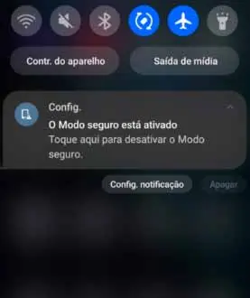 Desativando modo de segurança do Android.