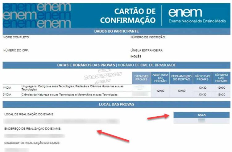 Como consultar o local da prova do ENEM este ano