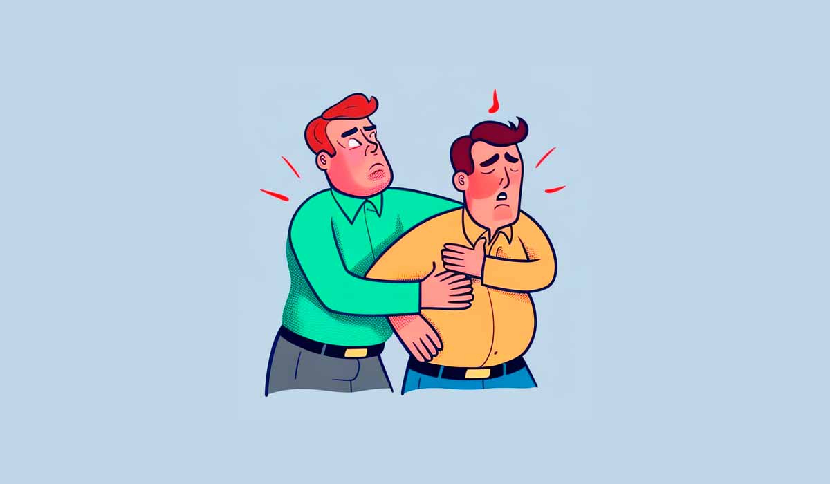 Como fazer a manobra de desengasgar Heimlich em adultos.