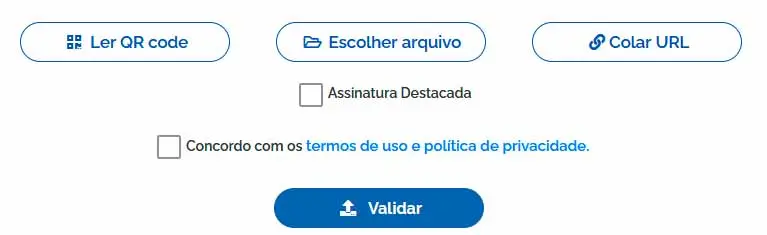 Como validar documento com assinatura eletrônica.