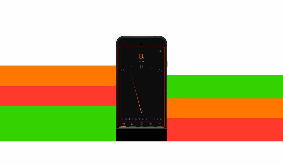 Como afinar o violão com aplicativo de celular.