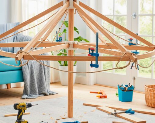 Como-fazer-um-varal-guarda-chuva-em-casa