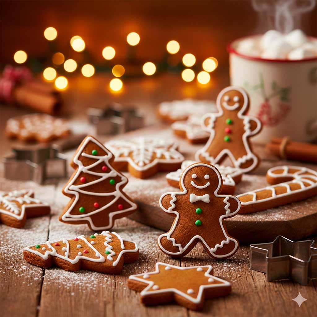 Melhor receita de biscoito de Natal Gingerbread.