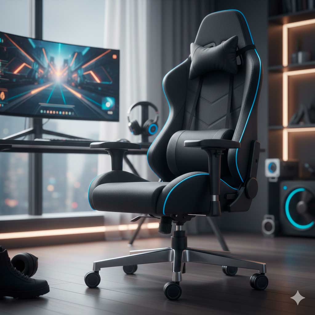Dicas para escolher uma boa cadeira gamer para horas sentado.