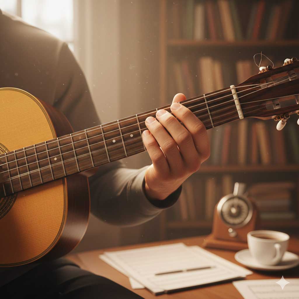 Segundas e terceiras posições dos acordes básicos do violão.