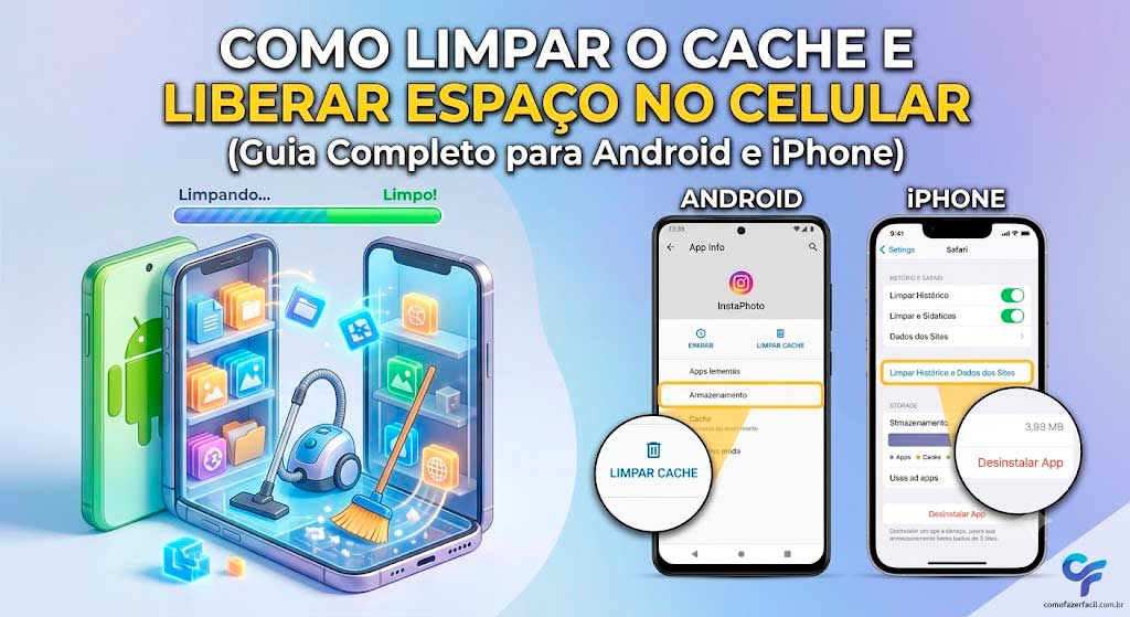 Como Limpar o Cache do Celular e Liberar Espaço Rapidamente (Android e iPhone)
