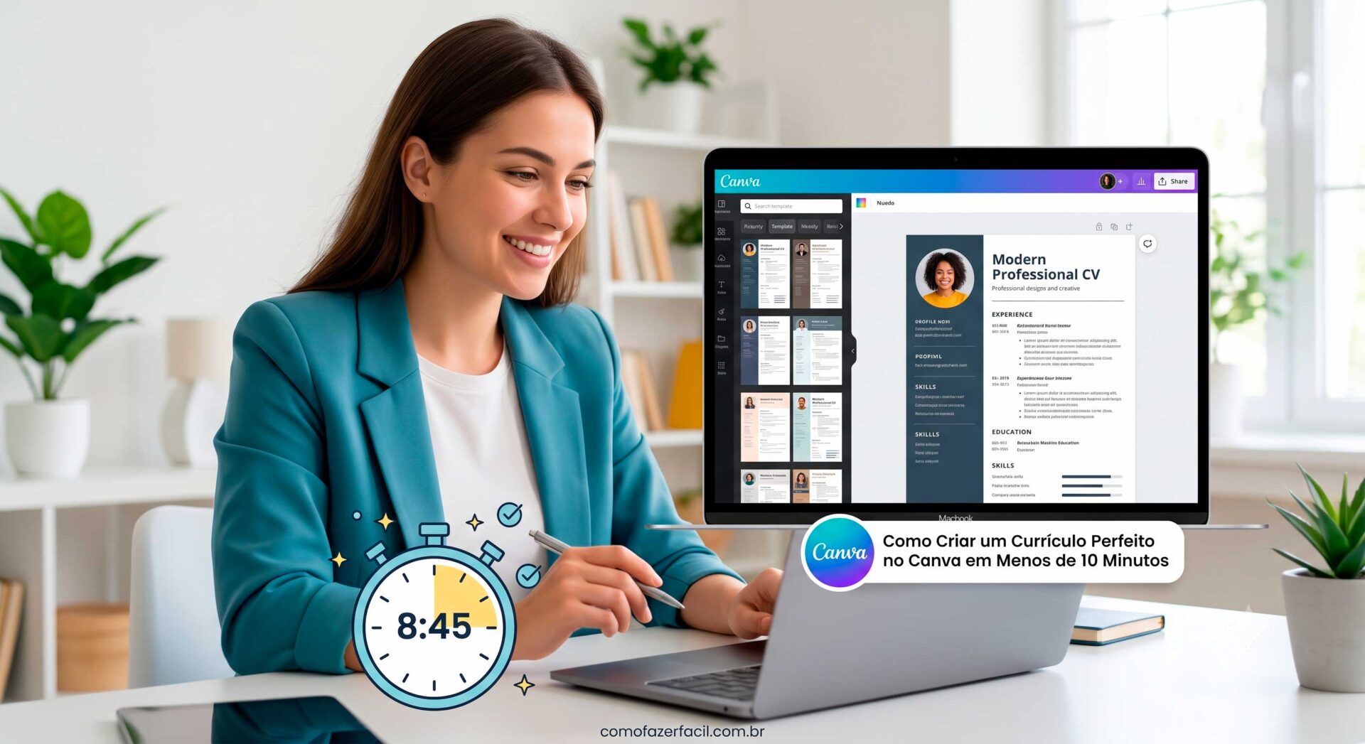 Como Criar um Currículo Perfeito no Canva em Menos de 10 Minutos.