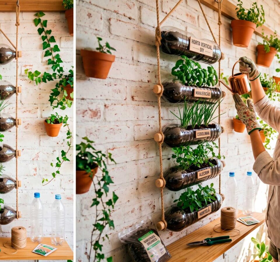 Como-Fazer-uma-Horta-Vertical-em-Casa-Usando-Garrafa-PET
