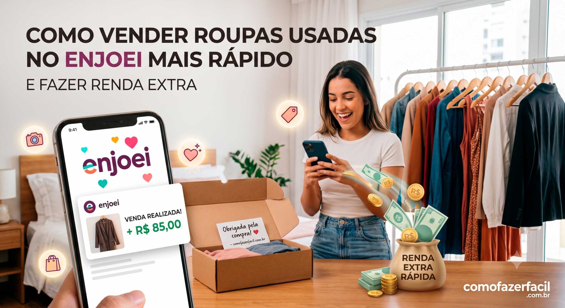 Como Vender Roupas Usadas no Enjoei Mais Rápido e Fazer Renda Extra.