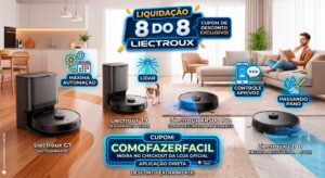 Liquidação 8 do 8 Liectroux: Cupom de Desconto COMOFAZERFACIL
