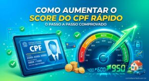 Como Aumentar o Score do CPF Rápido: O Passo a Passo Comprovado.