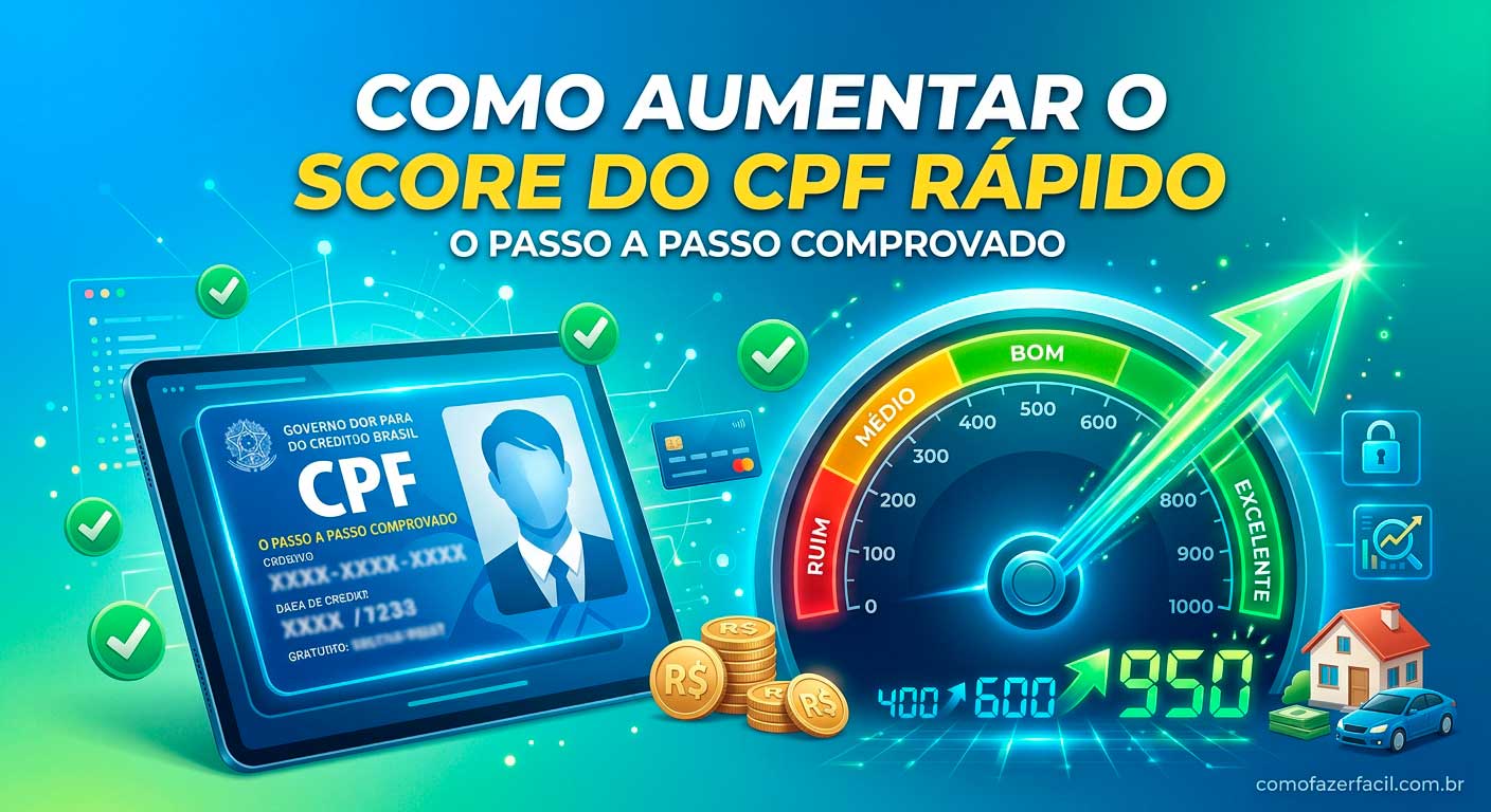 Como Aumentar o Score do CPF Rápido: O Passo a Passo Comprovado.
