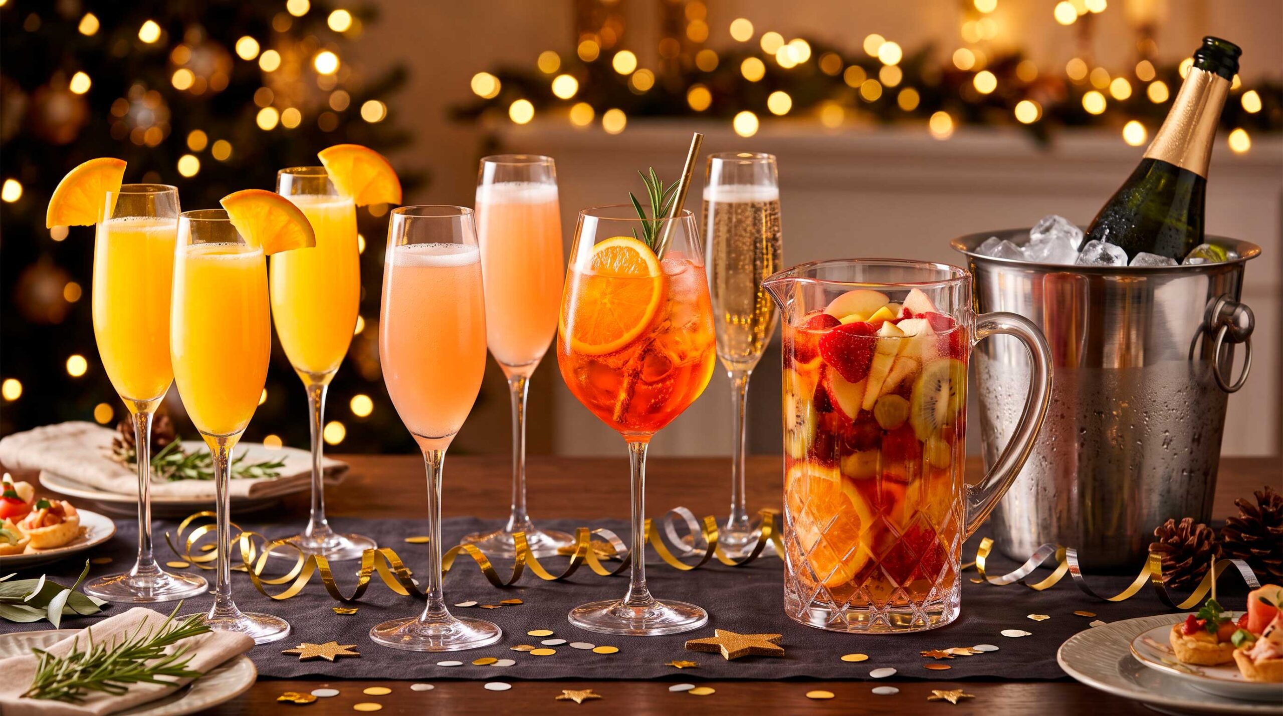 Como Fazer Drinks Fáceis com Espumante para a Noite de Réveillon.